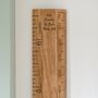 Original Oak Finished Wood Height Chart Ruler, thumbnail 6 of 6