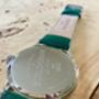 'Confluence' Silver And Green Unisex Watch, thumbnail 5 of 12