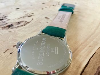 'Confluence' Silver And Green Unisex Watch, 5 of 12