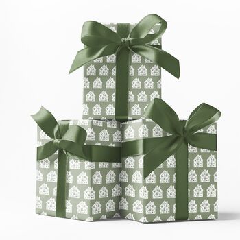 New Home House Design Wrapping Paper – Perfect For Housewarming Gifts, 2 of 11