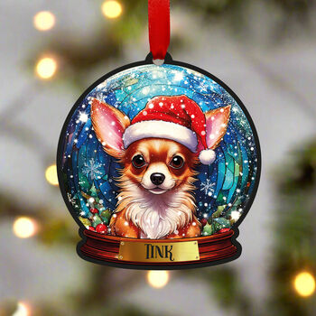 Chihuahua Dog Tree Decoration, 3 of 3