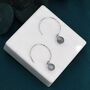 Sterling Silver Genuine Labradorite Dangle Earrings, thumbnail 3 of 12