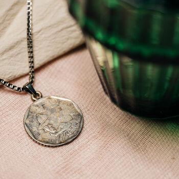 The Pet Silver Coin Pendant Necklace, 2 of 3