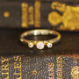 Trilogy Diamond Ring In Silver And 18carat Gold, thumbnail 1 of 4