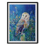 Midsummer Barn Owl By Sue Gardner Fine Art Print, thumbnail 2 of 3