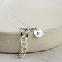Sterling Silver Oval Charm Bracelet, thumbnail 2 of 3