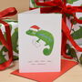 'Carol Chameleon' Christmas Card, thumbnail 1 of 3
