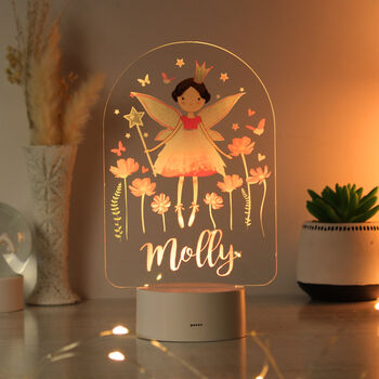 Personalised Fairy LED Colour Changing Night Light, 9 of 9