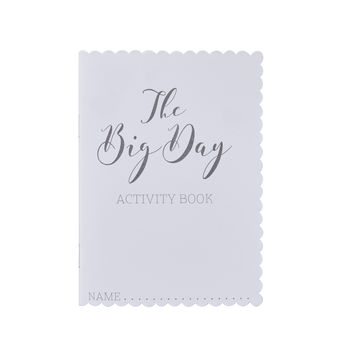 White Printed Kids Entertainment Wedding Activity Book, 3 of 3