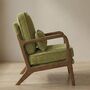 Green Corduroy Accent Chair Armchair Living Room, thumbnail 4 of 5