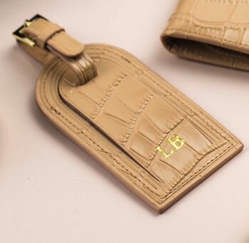 Personalised Croc Leather Passport Cover, 4 of 8