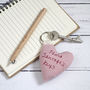 Personalised Heart Keyring Gift For Her, thumbnail 4 of 12
