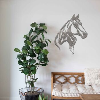 Rusted Metal Horses Decor Animal Wall Art, 5 of 10