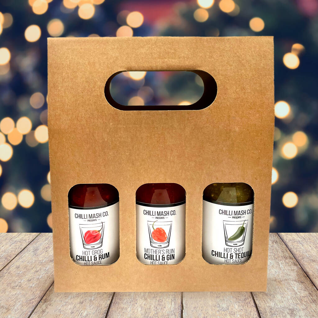'On The Sauce' Boozy Chilli Sauce Gift Set