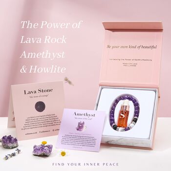 Pure Amethyst Crystal Bracelet Gift Set, 5 of 8