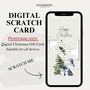 Christmas Greetings Digital Scratch Card, thumbnail 1 of 4