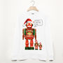 Activate Christmas Mode Robot Men's Sweatshirt, thumbnail 3 of 3