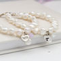 Treasured Personalised Pearl Charm Bracelet, thumbnail 1 of 11