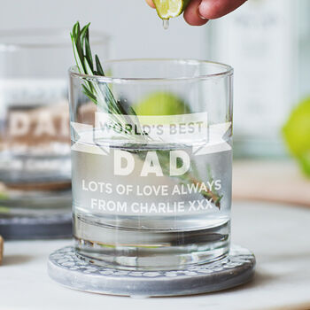 Personalised 'Best Dad' Glass, 2 of 5