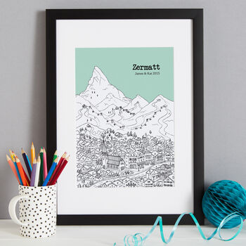 Personalised Zermatt Print, 7 of 10