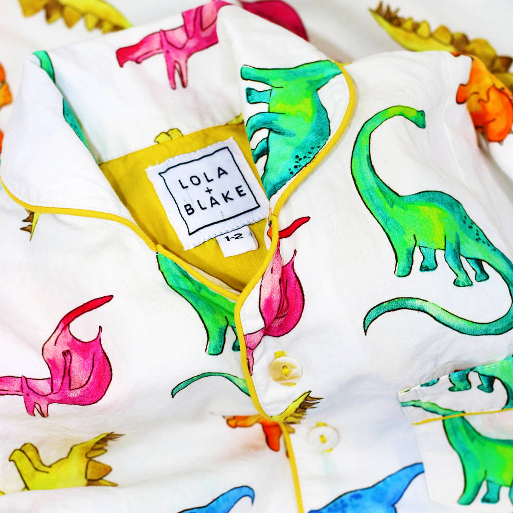 Personalised Dinosaur Sleepover Gift Set By Lola + Blake
