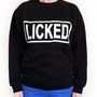 'Licked' Slogan Sweatshirt, thumbnail 1 of 3