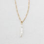 Gold Filled Ivory Stick Pearl Necklace, thumbnail 1 of 8