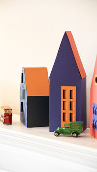 Scandi Home Decor, Colorful Nordic Village, 6 of 10