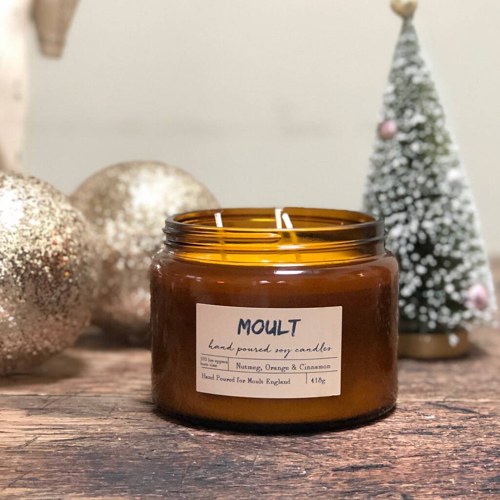 Nutmeg, Orange And Cinnamon Candle By MOULT