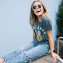Bee Happy Women's Slogan T Shirt, thumbnail 2 of 4