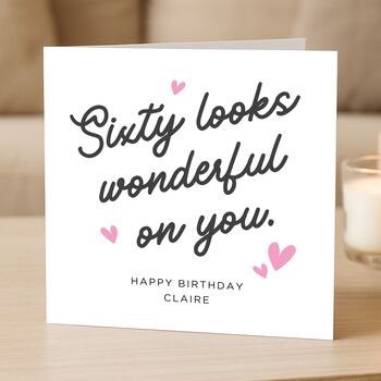 60th Birthday Card For Mum Nan Sister Friend, 2 of 8
