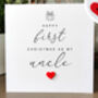 First Christmas Card For Uncle, thumbnail 3 of 4