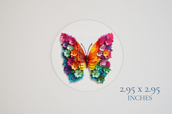 Father's Day Butterfly With Flowery Wings Card, Not 3D, 8 of 11