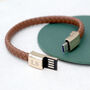 Personalised Men's Usb C To Usb A Charger Bracelet, thumbnail 8 of 12
