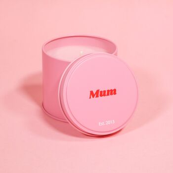 Mum Mother's Day Personalised Candle And Matches Gift, 4 of 4