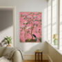 Set Of Two Chinoiserie Pink Floral Bird Art Prints, thumbnail 3 of 4