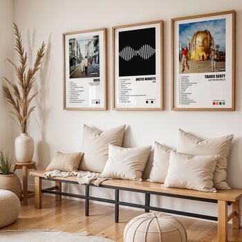 Set Of Three Personalised Album Posters, Choose Your Album, 2 of 11