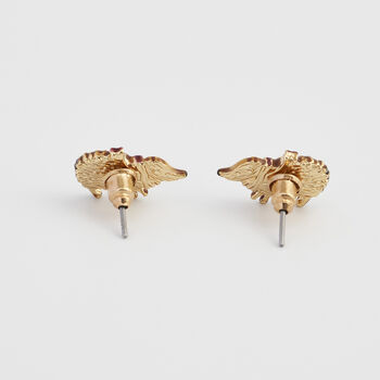 Cosy Hedgehog Charm Stud Earrings, 3 of 5