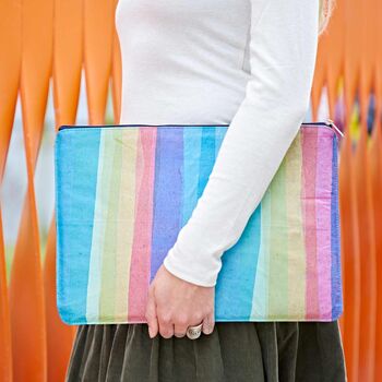 Recycled Plastic Rainbow 16 Inch Laptop Case, 2 of 3