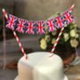 Bright Union Jack Cake Bunting Topper, thumbnail 1 of 1