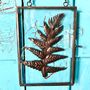 Brass And Glass Copper Leaf Art, thumbnail 8 of 12