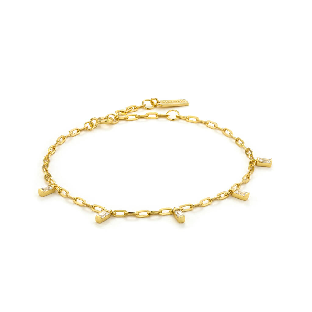 Gold Plated 925 Glow Drop Bracelet By ANIA HAIE