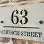 Personalised House Acrylic Number Sign Church, thumbnail 1 of 5