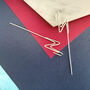 Silver Lightning Bolt Ear Climber Cuff Earrings, thumbnail 2 of 3