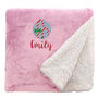 Personalised Candy Canes Christmas Snuggle Blanket, thumbnail 2 of 12