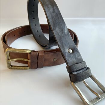 High Quality Personalised Genuine Leather Belt, 2 of 9