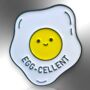 Egg Cellent Funny Egg Shaped Enamel Pin, thumbnail 3 of 8
