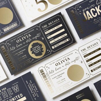 Personalised Cinema Date Night Voucher For Girlfriend, 9 of 9
