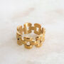 Non Tarnish Woven Chain Wide Ring, thumbnail 3 of 9