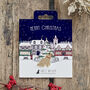 Christmas Pug Dog Pin Badge, thumbnail 1 of 12